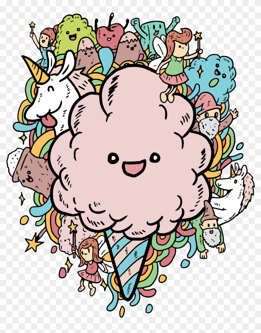 Organic Vegan Cotton Candy - Doodle Cotton Candy #1712584