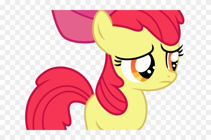 Pony Clipart Sad - Mlp Apple Bloom Sad #1712607