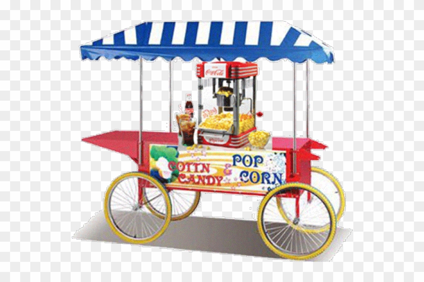 Popcorn Clipart Cotton Candy - Popcorn And Cotton Candy Cart #1712614