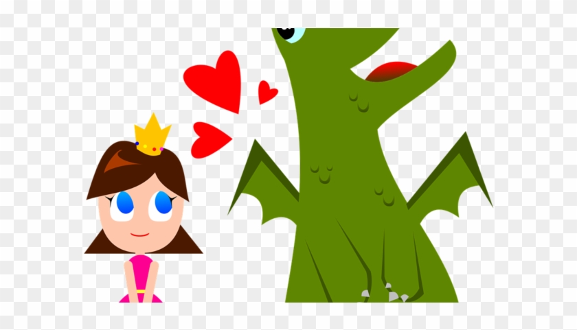 Eres De Los Que Esperas Al Último Momento Para Comprar - Princess And Dragon Clip Art #1712944