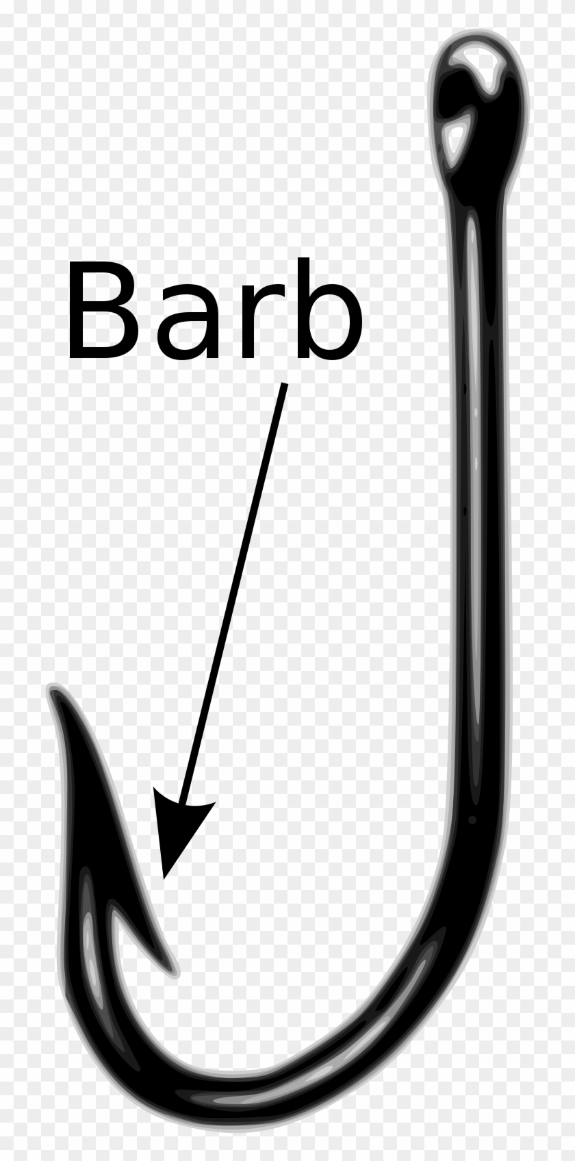 Fishing Png Crazywidow Info Ⓒ - Fish Hook With Barb #1713152