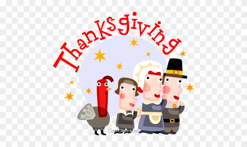 Thanksgiving Scene Royalty Free Vector Clip Art Illustration - School Gif Thanksgiving #1713224