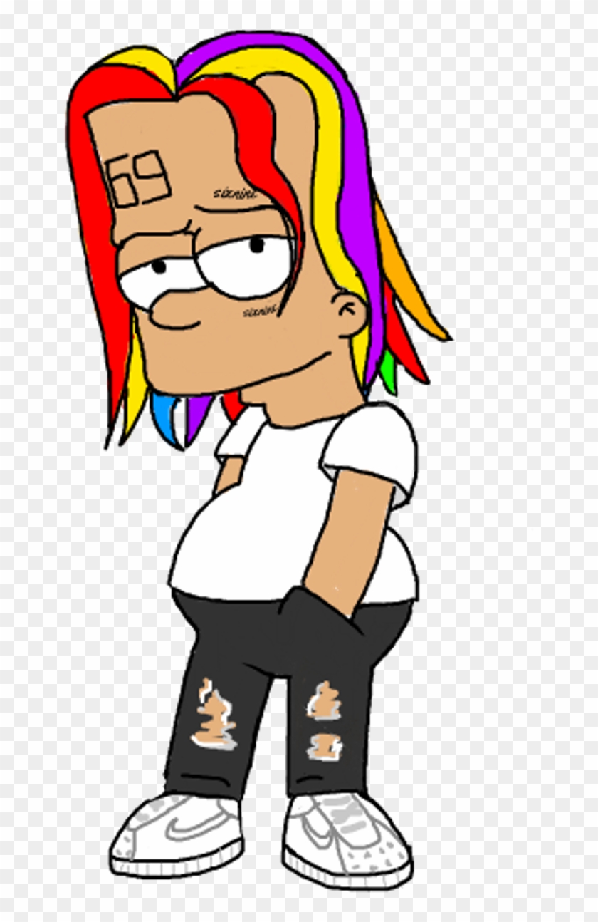 #6ix9ine #69 #sixnine #rap #rapper #simpsons #thesimpsons - Rappers As Bart Simpson #1713259