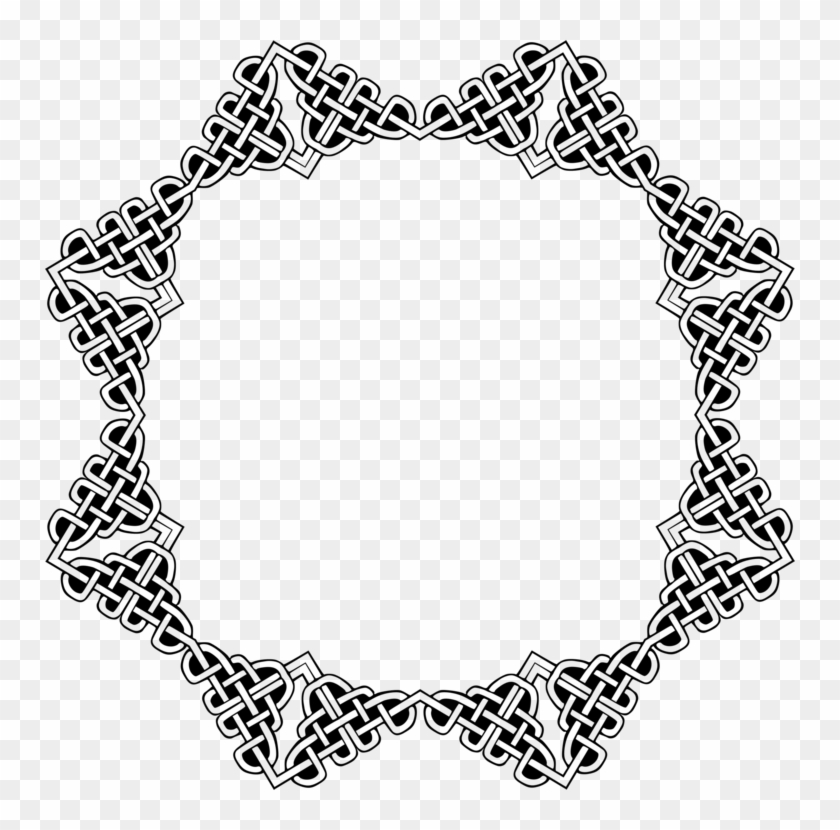 Computer Icons Black And White Celts Line Art Download - Circle #1713345