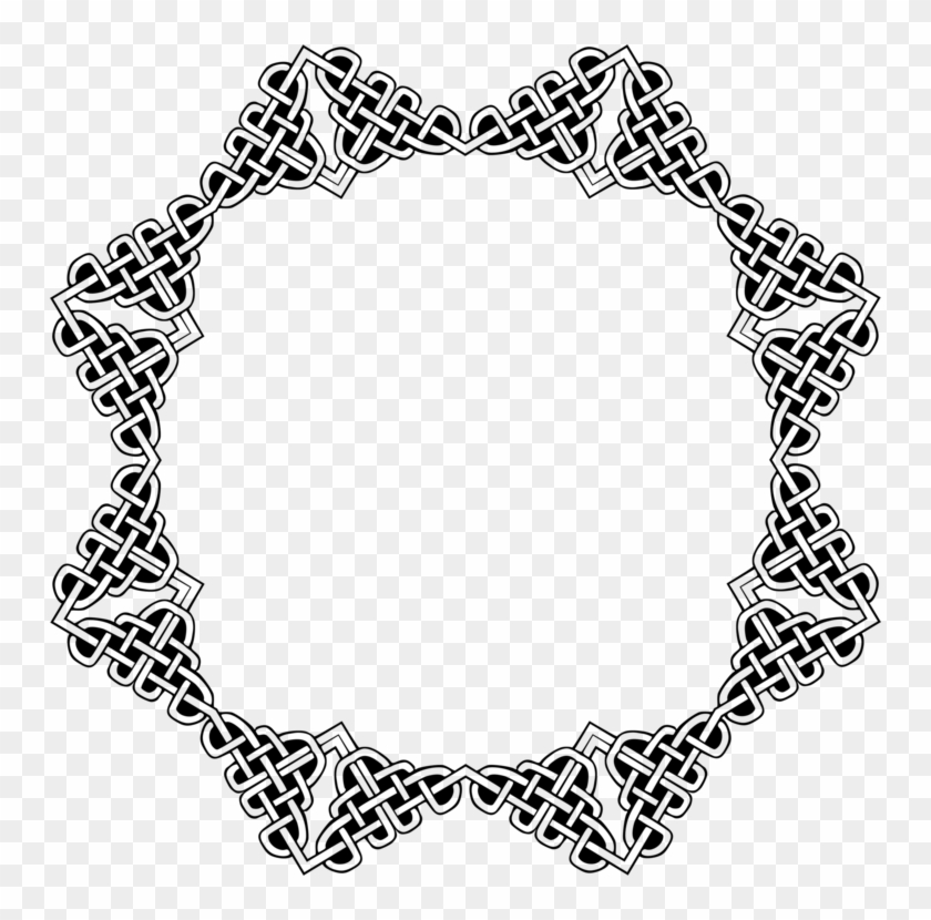 Computer Icons Black And White Celts Line Art Download - Circle #1713345
