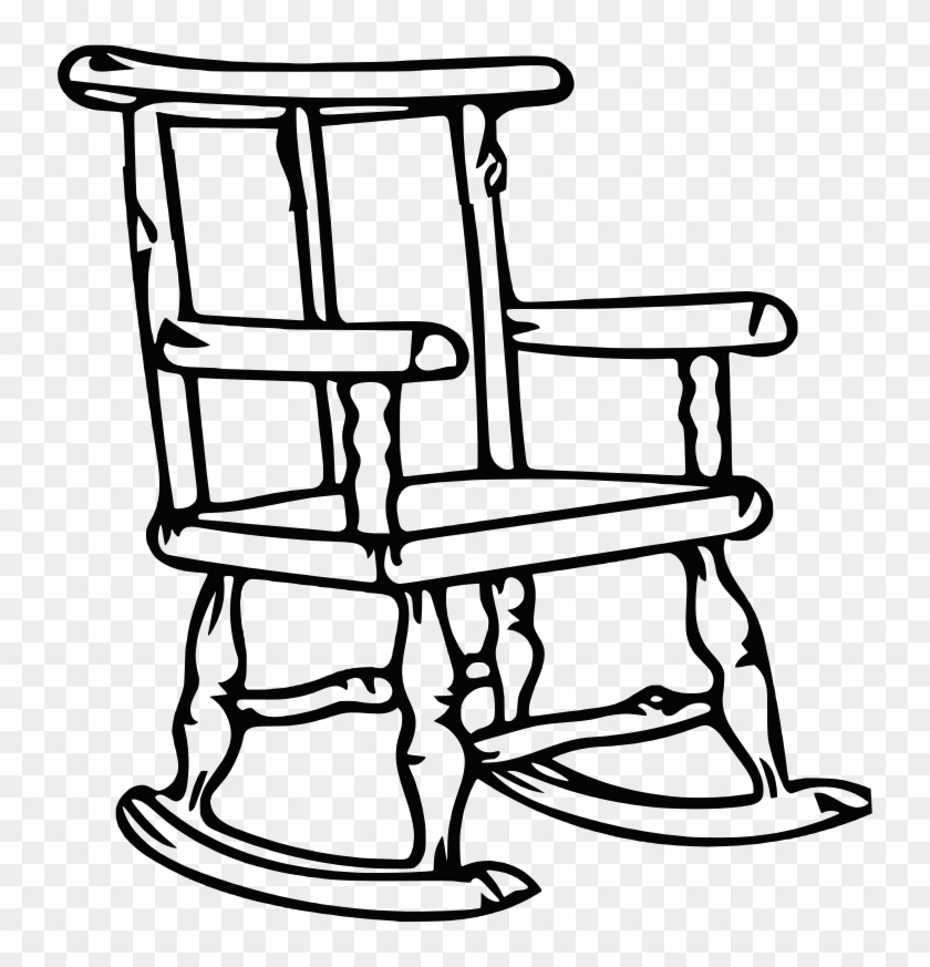 Medium Image - Rocking Chair Outline #1713352