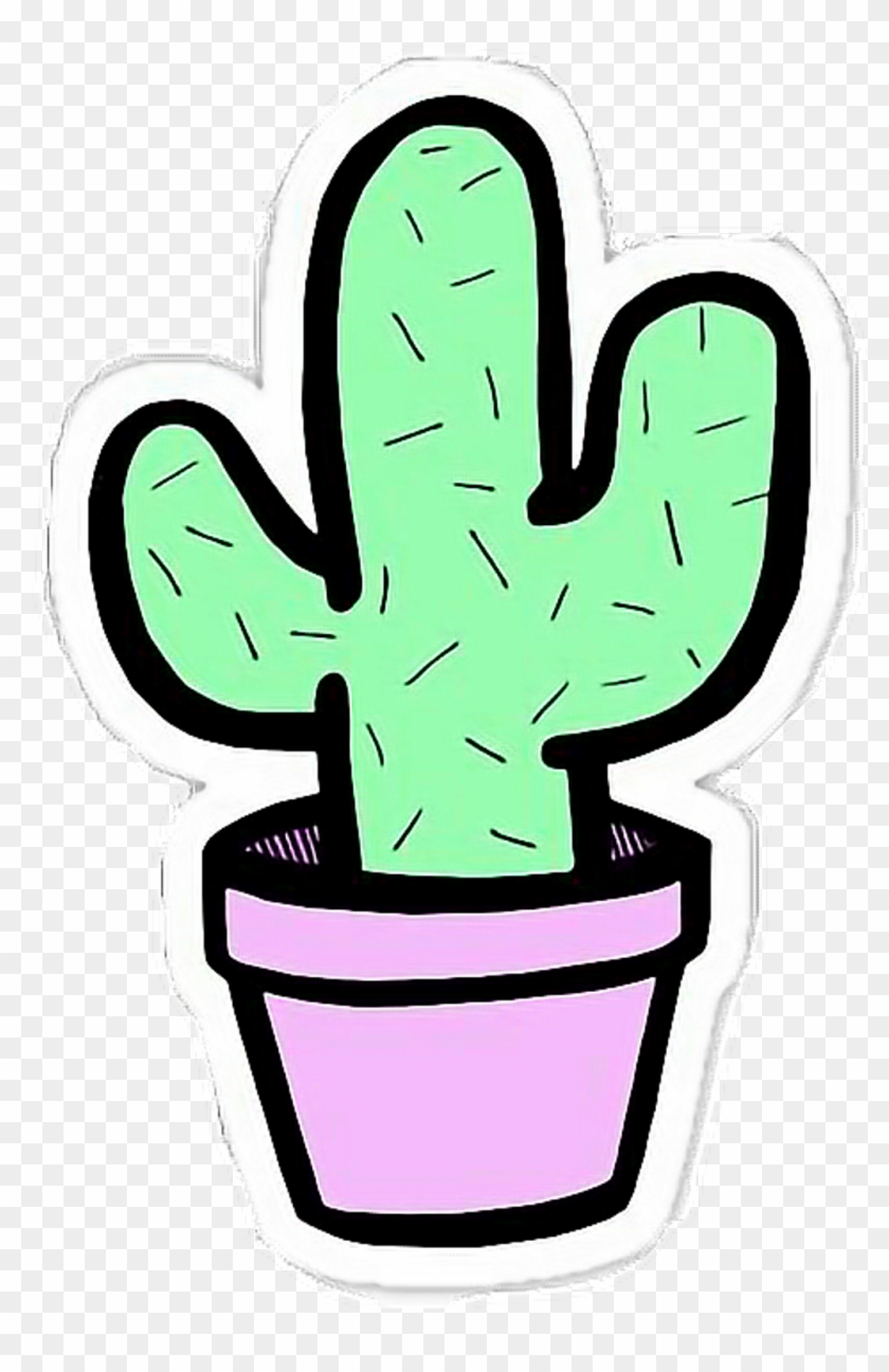 #sticker @picsart #cactus #flower #stikers @isagonzl469 - Cute Drawings Of Cactus #1713488
