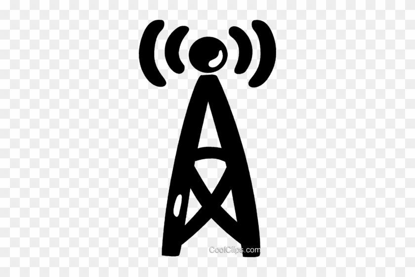 Communications Towers Royalty Free Vector Clip Art - Short Range Device #1713624