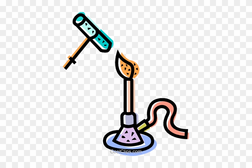 Bunsen Burners Royalty Free Vector Clip Art Illustration - Bunsen Burner Clipart #1713643