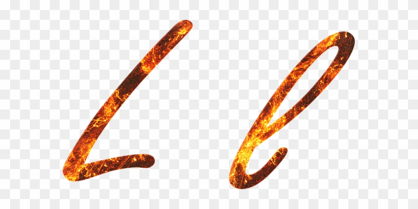 Letter, L, Fire, Embers, Lava, Font - L Letter #1713706