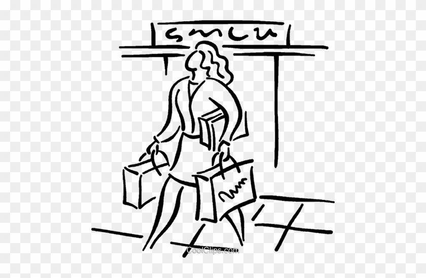 Store Clipart Department Store - Leaving Clip Art Black And White #1713823