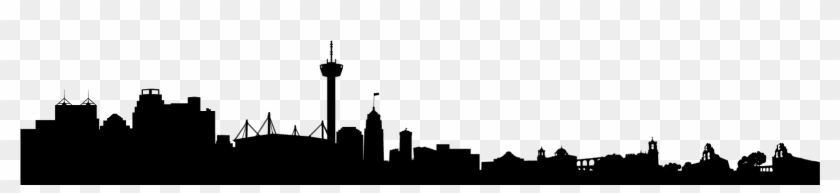 Black And White City Png Transparent Images Ⓒ - San Antonio City Line #1713846