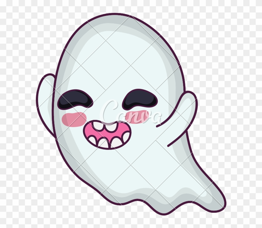 Funny Ghost Character With Closed Eyes - Funny Ghost Character With Closed Eyes #1713962