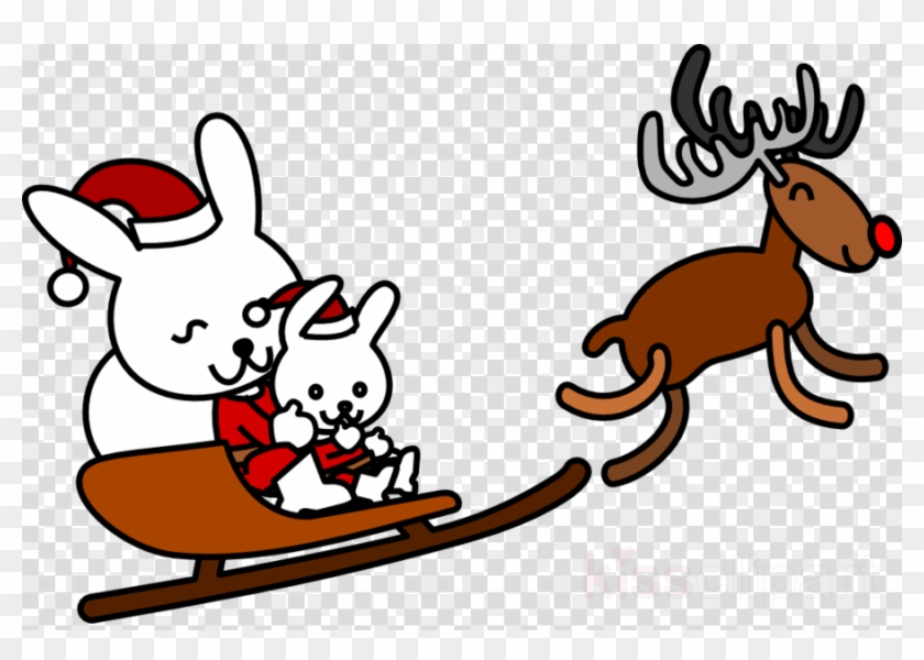 Christmas Rabbit Clip Art Clipart Santa Claus Christmas - Christmas Number Bonds Worksheet #1714144