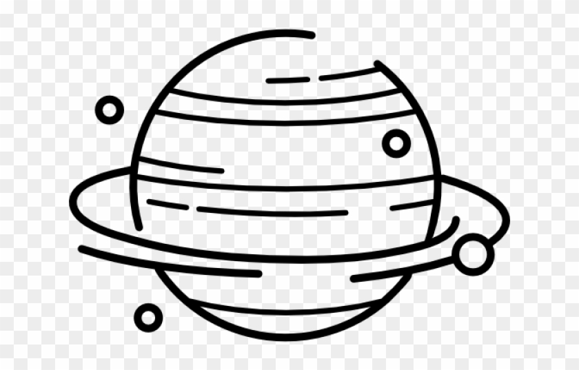 Astronomy Clipart Science Solar System - Black And White Planet Clipart #1714201