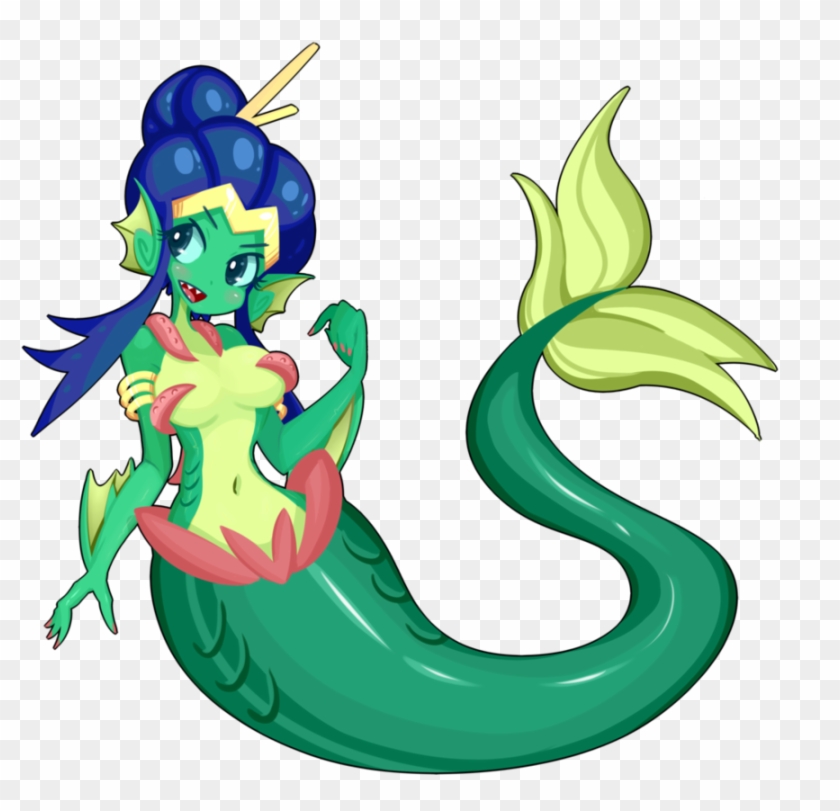 Mermaid Clipart Watercolor - Shantae Half Genie Hero Character Giga Mermaid #1714266