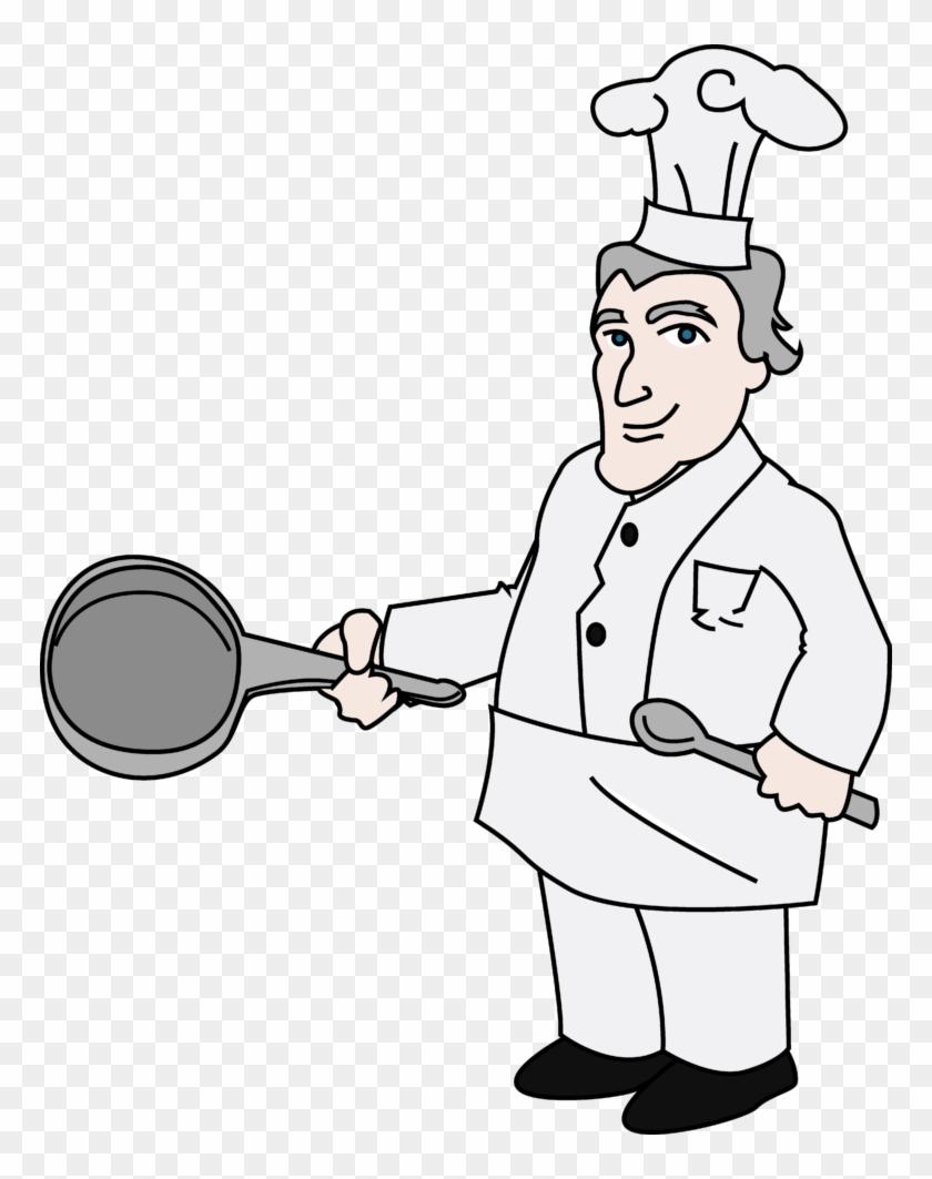 Chef Cooking Drawing #1714334