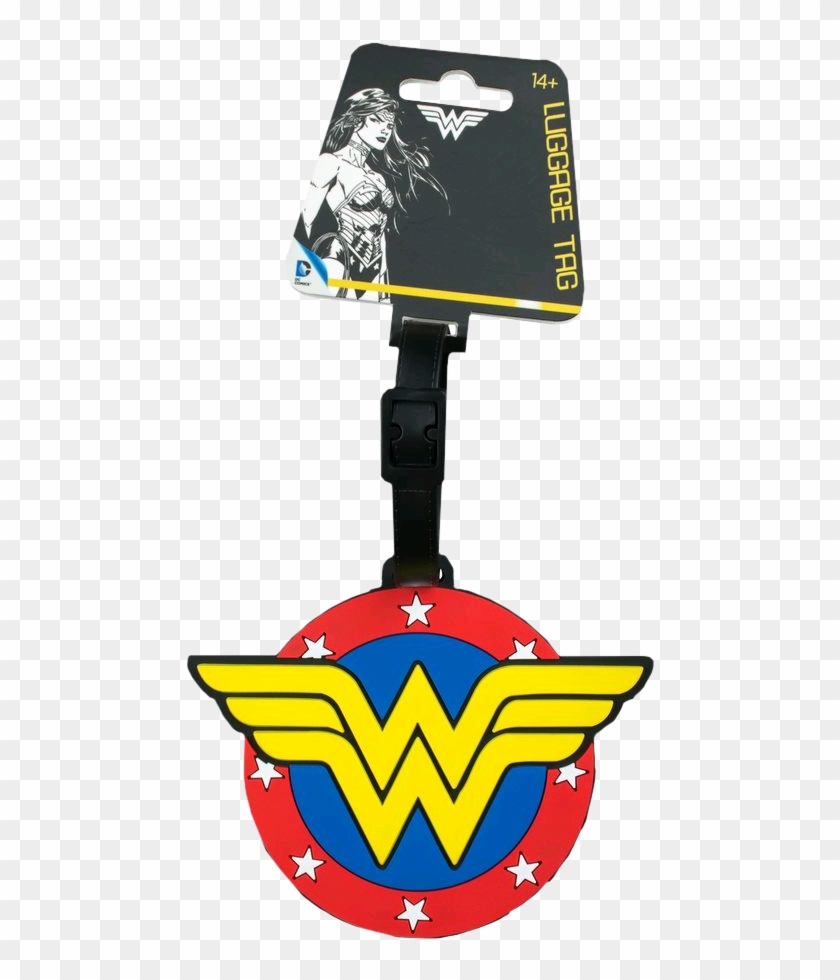Wonder Woman Logo Luggage Tag - Wonder Woman Metal Sticker #1714424