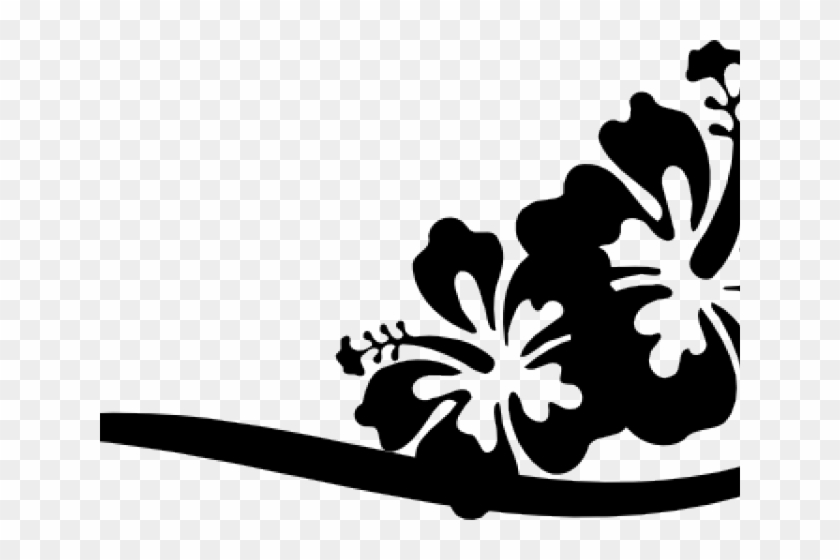 Hawaii Clipart Greenery - Hawaiian Flowers Png Border #1714430