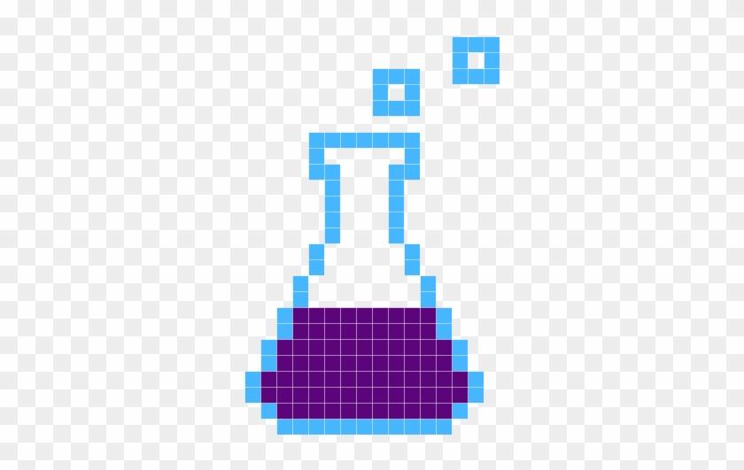 Erlenmeyer Flask Pixel Art , Png Download - Majorelle Blue #1714480