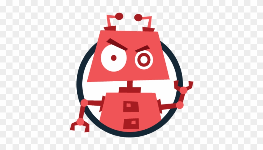 Bot Red Circled Clipart - Computer Bot #1714502