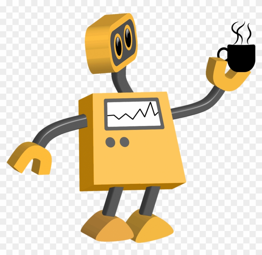 Coffee Bot - Robot Clipart Transparent Background #1714507
