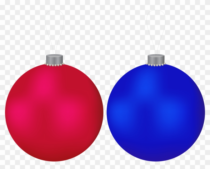 Christmas Balls Red And Blue Clip Art Image - Christmas Balls Red And Blue Clip Art Image #1714532