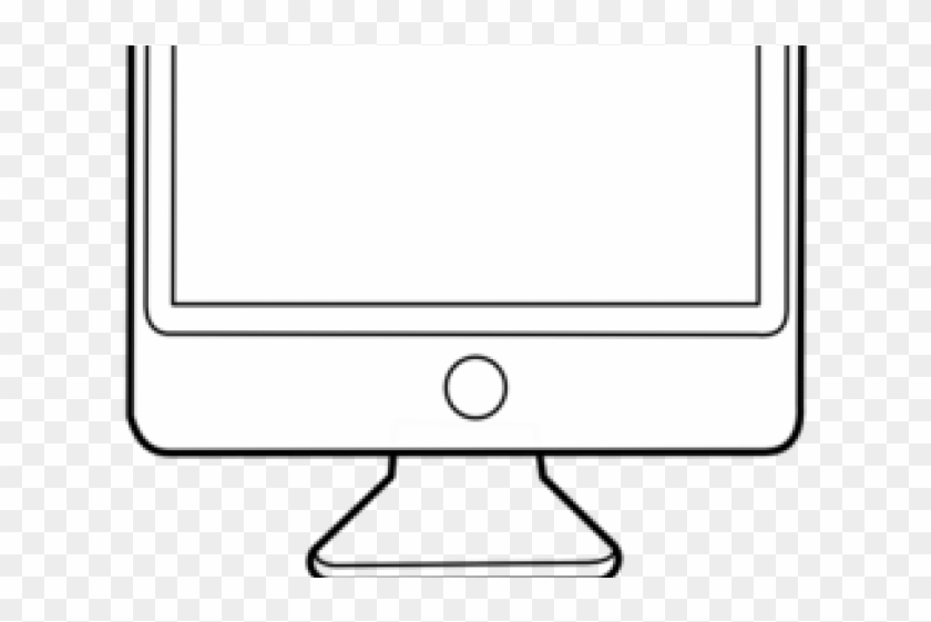 Pc Clipart Outline - Display Device #1714596