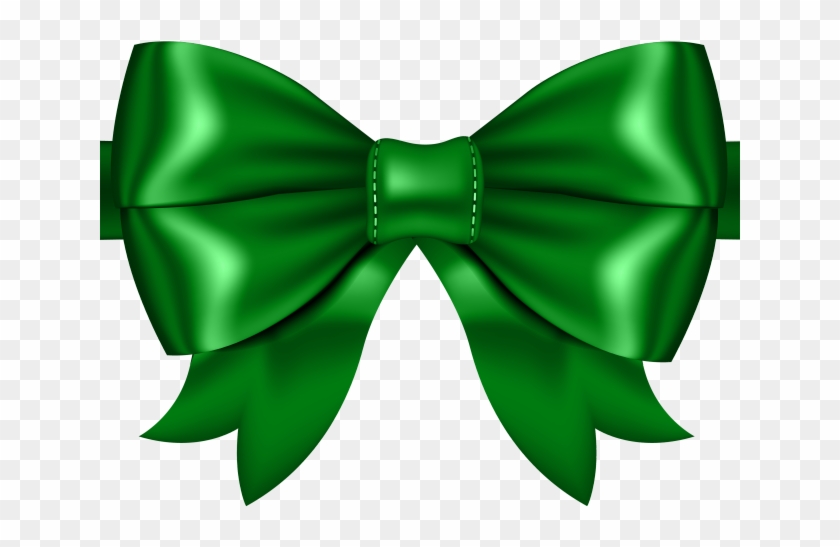 Bow Tie Clipart Lime Green - Png Bow Ribbon #1714616