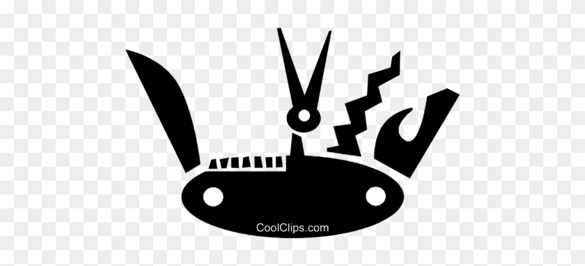 Swiss Army Knife Royalty Free Vector Clip Art Illustration - Swiss Army Knife Royalty Free Vector Clip Art Illustration #1714662