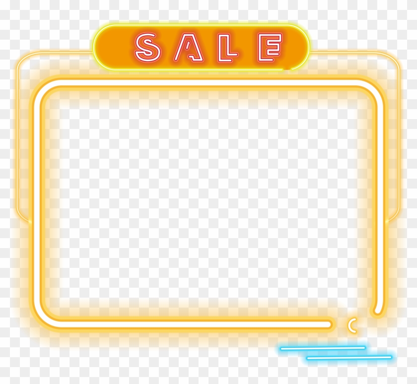 E Commerce Neon Border Element Png And Vector Image - E Commerce Neon Border Element Png And Vector Image #1714757