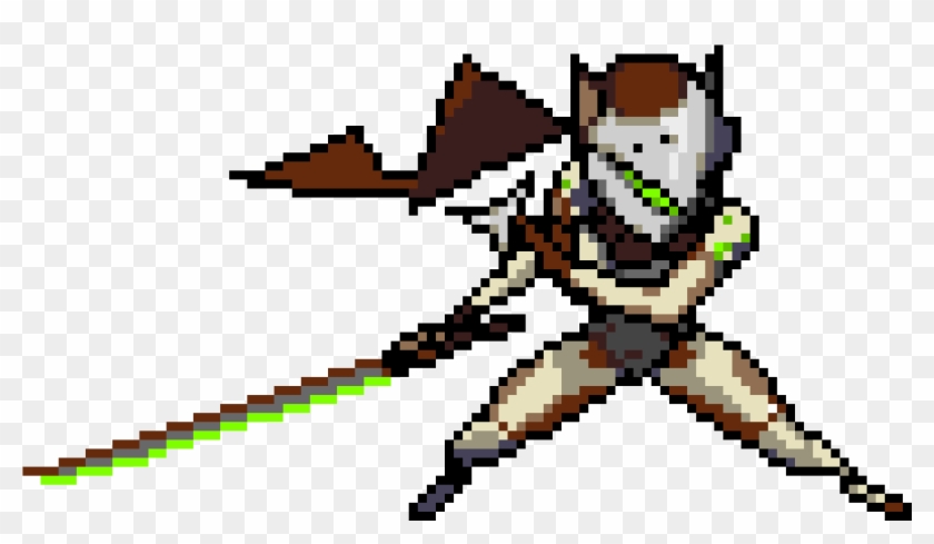 Pixel Art Maker - Overwatch Genji Pixel Spray #1714828