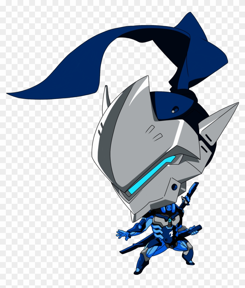 Overwatch League Cute Sprays Transparent Background - Genji Cute Spray Png #1714833