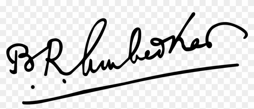 Babasaheb Ambedkar Signature - Dr Br Ambedkar Signature Png #1714860