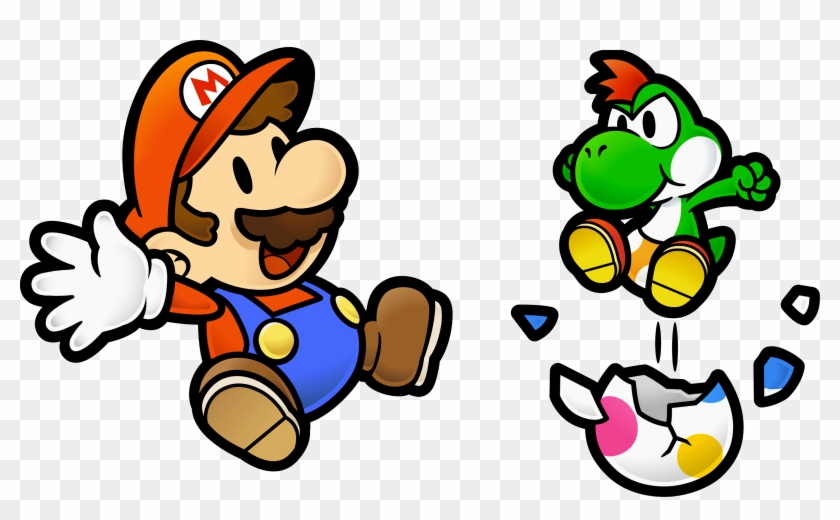 Clipart Library Library Images And Yoshi Hd Fond D - Paper Mario Yoshi #1714915