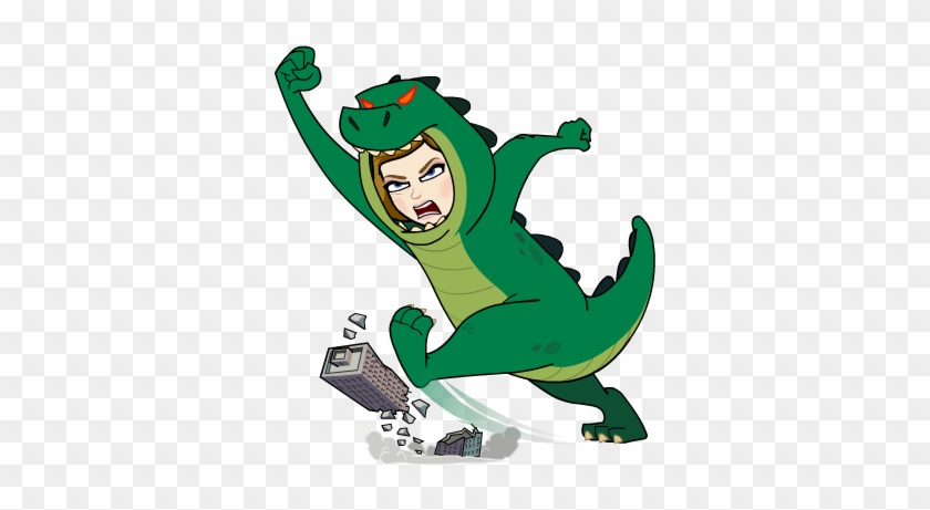 It's Bad Enough When One Child Had A Tantrum, But It's - Godzilla Bitmoji #1714930