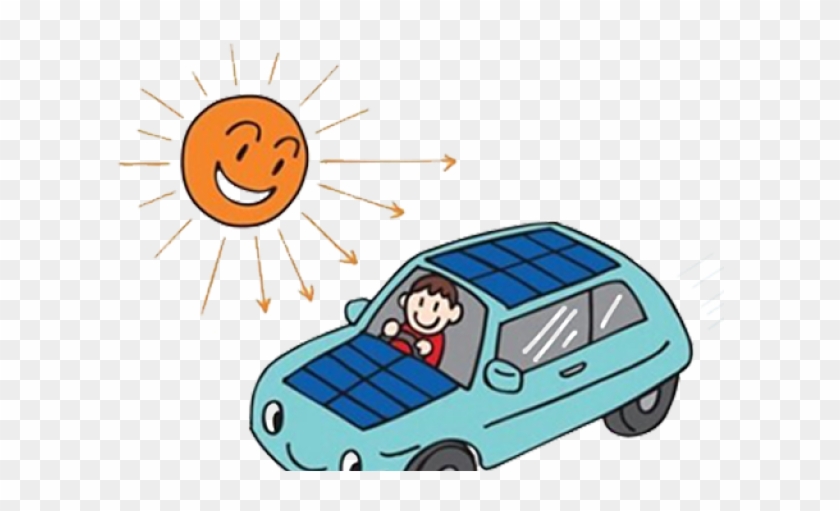 Energy Clipart Solar Car - Solar Car Cartoon #1714975