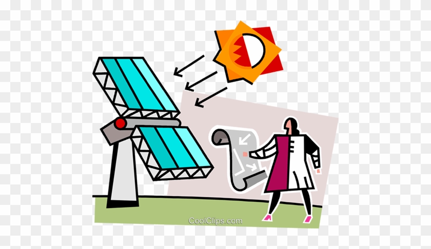 Solar Panels Royalty Free Vector Clip Art Illustration - Solar Panels Royalty Free Vector Clip Art Illustration #1714979