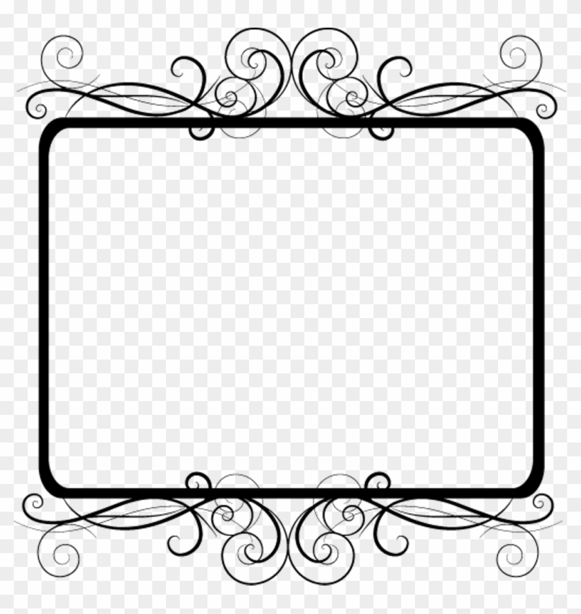 #frame #border #edging #decoration #fancy #curly #black - Border Design Black And White Frames #1715050