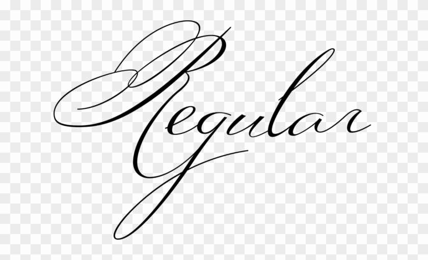 Regular - Calligraphy #1715063