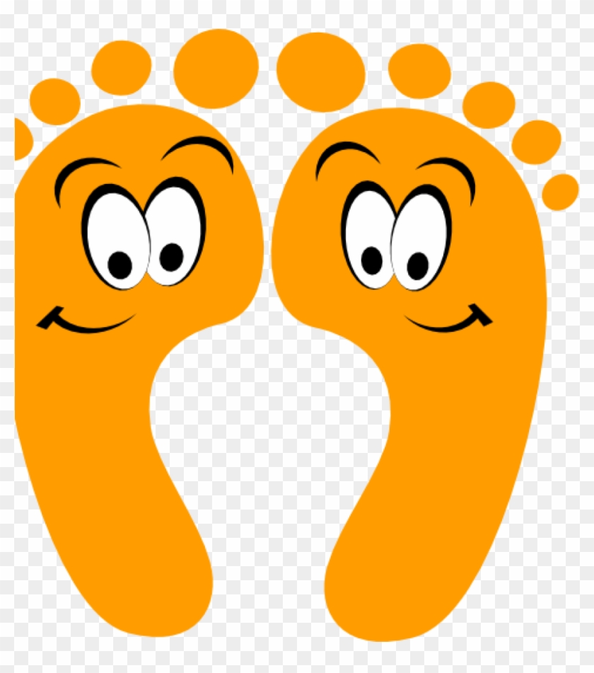 Happy Feet Clipart Orange Happy Feet Clip Art At Clker - Walking Feet Clipart #1715101