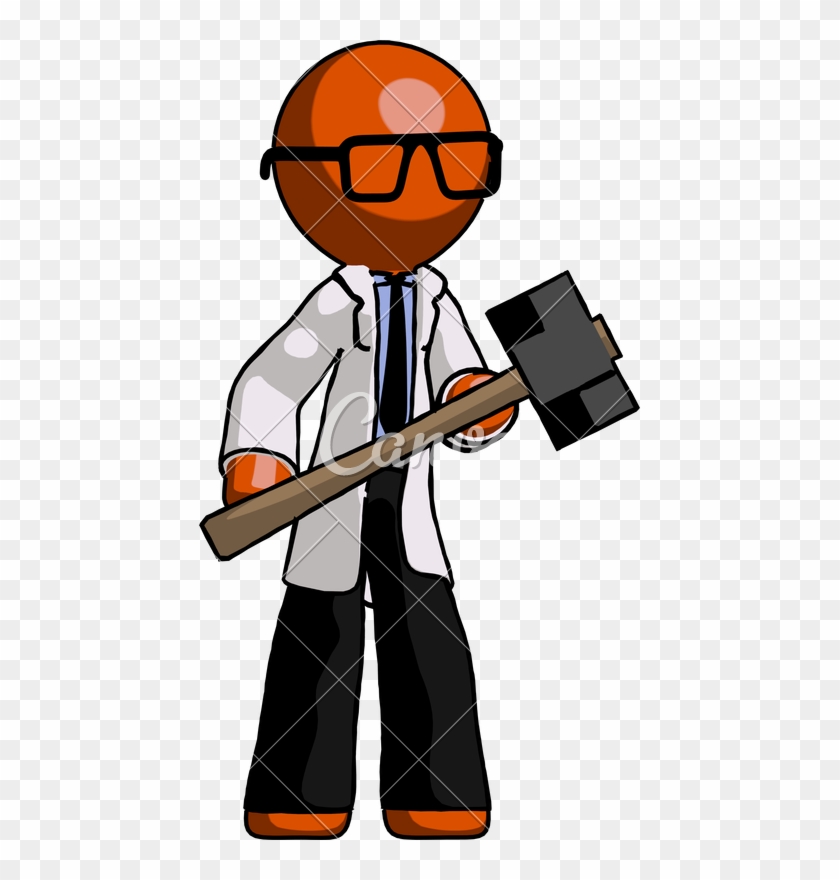 Doctor Scientist Man With Sledgehammer - Doctor Scientist Man With Sledgehammer #1715134