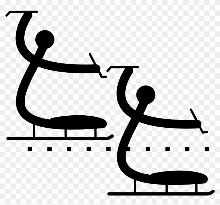 File Ice Sledge Speed Racing Paralympic Pictogram Ⓒ - Ice Sledge Speed Racing #1715149
