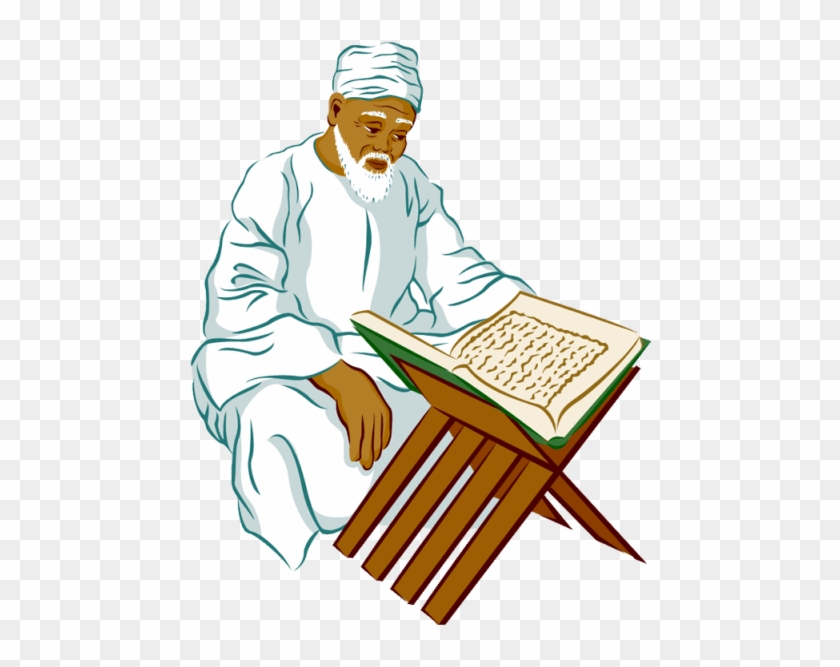Free Png Person Islamic Clipart Png Images Transparent - Muslim Reading Quran Clipart #1715274
