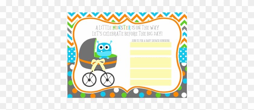 Error Message - Little Monster Baby Shower Invitations #1715471