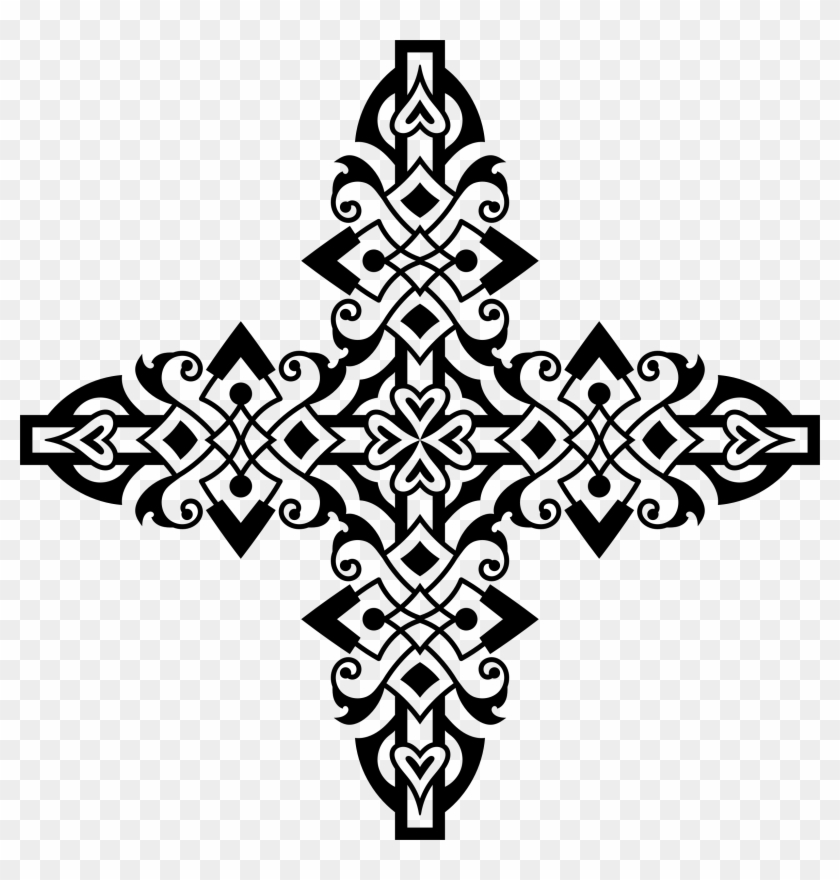 Big Image Png Ⓒ - Catholic Ornament Line Art #1715539