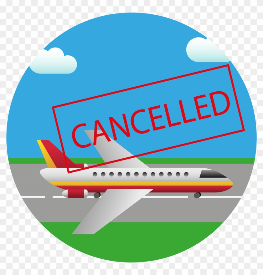 Departure Clipart Flight Delay - Canceled Flight Cartoon #1715561
