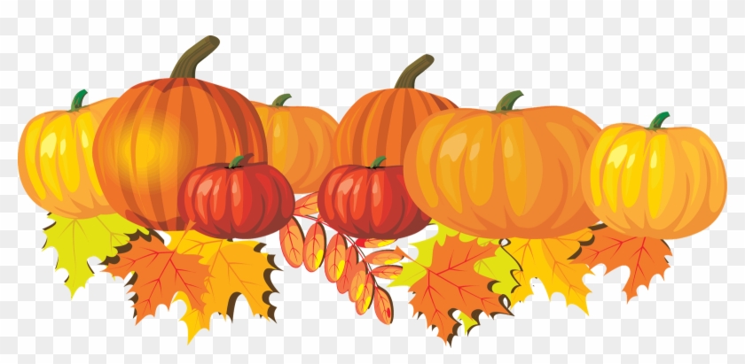 Medium Resolution Of Halloween Pumpkin Patch Clip Art - Fall Leaves And Pumpkin Clip Art #1715588