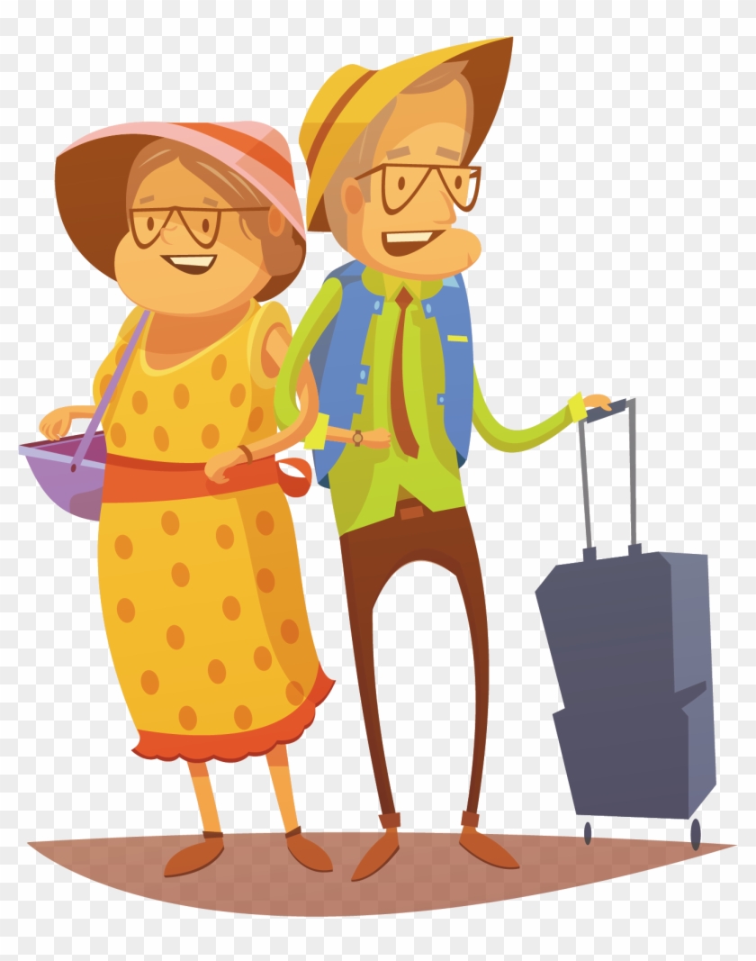 Kisspng Travel Royalty Free Stock Illustration Illustratio - Couple Traveler Vector Png #1715600