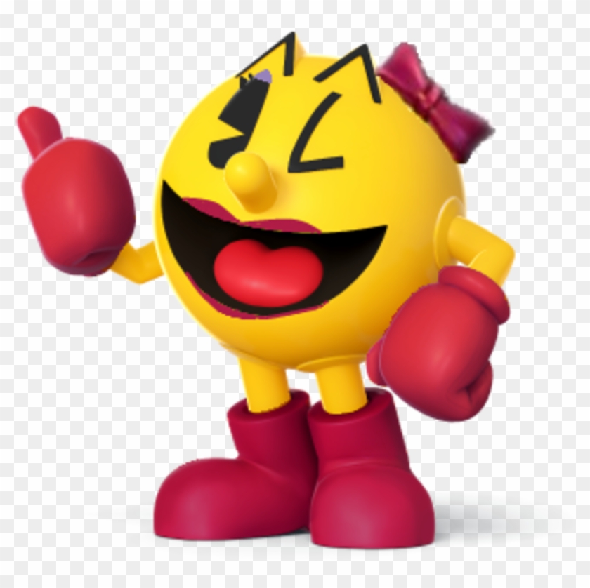 Clip Art Free Stock Pacman Drawing Cartoon - Ms Pacman Super Smash Bros #1715676